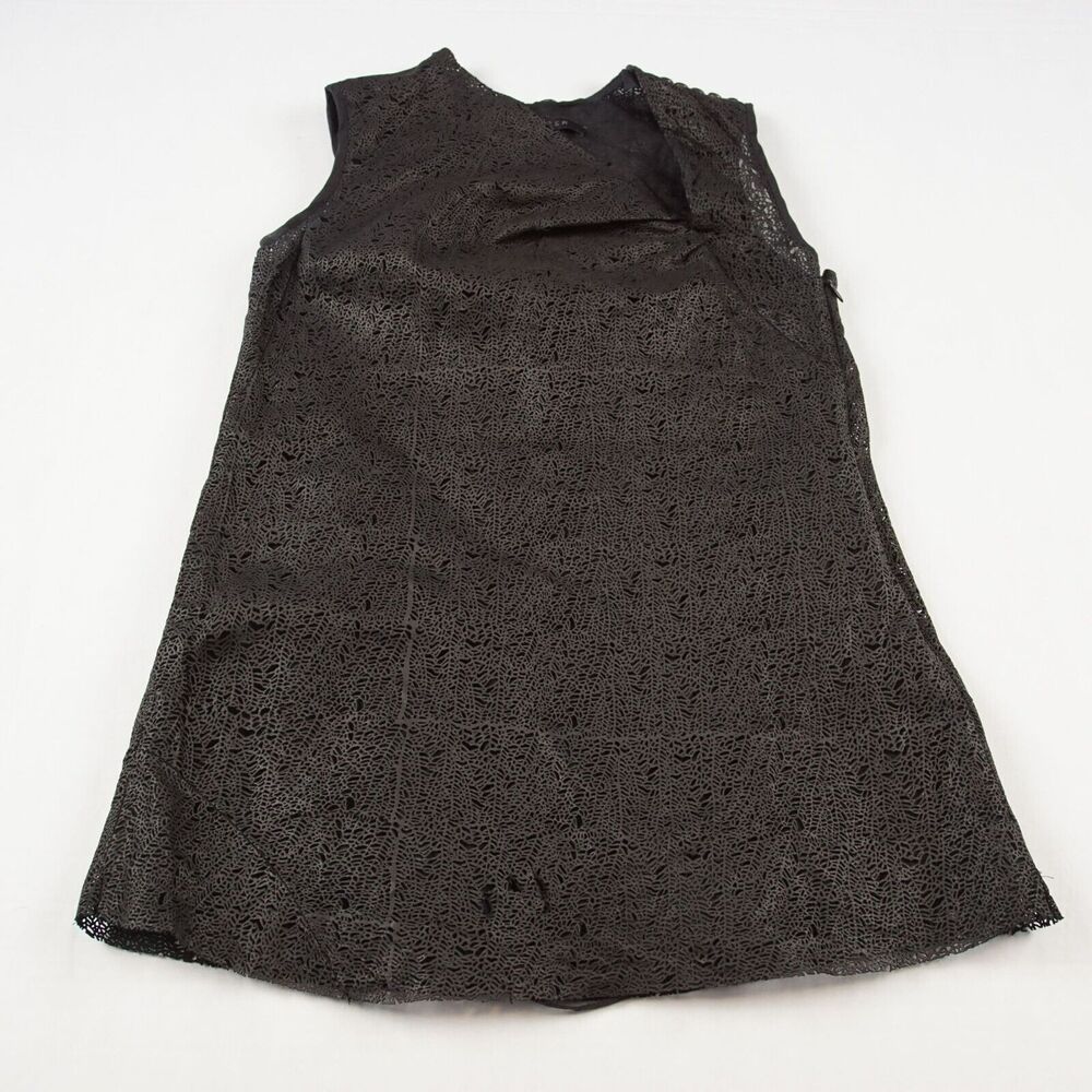 Rubin Singer Black Laser Cut Top Womens Sz S / 2